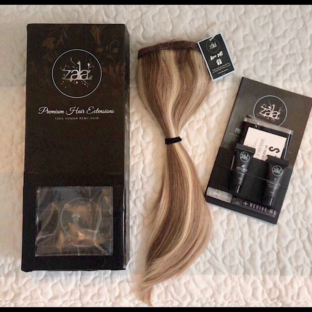 Zala Human PonyTail Clip In Hair Extensions, 12 Inch, Color “Sun Kissed”